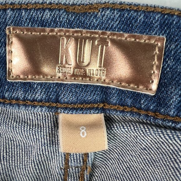 Kut From The Kloth Jeans Women's 31x30* Nadia Flare High Rise Blue Denim Tag 8 - Picture 7 of 16